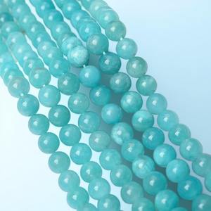 Cuentas Redondas de Amazonita Natural Azul Cielo de 6mm, 8mm y 10mm, 15 Hilos, Accesorios para Cuentas de Bolígrafo - Product Image 5