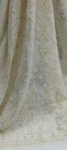 Tela para correr por todas partes con borde Daman Viscosa Georgette Tela Dyable ancho 44 ancho Tela bordada - Product Image 2