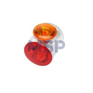 18-8141-004 - Aspock SUPERPOINT III-Lentille de rechange-Rouge/blanc/orange-Pièces et accessoires pour remorque-MSP Export - Product Image 1