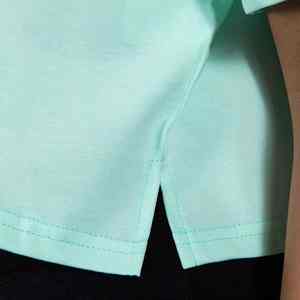 T-shirt pour femme, col rond, uni, léger, élégant, haut court décontracté de qualité supérieure, vente en gros - Product Image 6