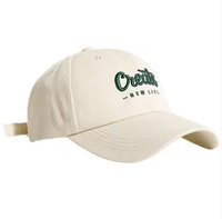 Casquette de baseball vintage sportive avec logo brodé, 100% coton, tendance, haute qualité, boucle métallique réglable, 6 panneaux, style Dad Hat