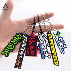 Porte-clés en caoutchouc personnalisé AIFRAN, forme personnalisée, promotionnel, 2D 3D, porte-clés en PVC souple, logo de marque personnalisé, porte-clés en silicone en vrac - Product Image 4