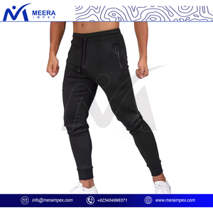 Jogger pour homme coupe décontractée avec matériau polaire doux taille moyenne élastique pour se prélasser et activités de plein air tenues décontractées - Product Image 2