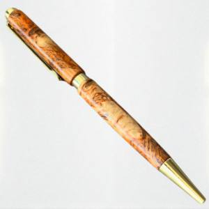 Stylos de signe faits à la main de luxe de haute qualité 0.7mm bois stabilisé à bille torsadé avec collection d'améthyste pour cadeaux promotionnels - Product Image 5