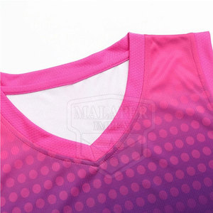 ชุดบาสเก็ตบอลระบายอากาศแขนกุดดีไซน์พิมพ์ซับลิเมชันสไตล์ - Product Image 4