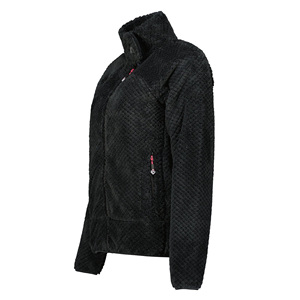 Chaqueta de lana ligera con cremallera de lujo para mujer, chaqueta especial cálida de invierno con bolsillos con cremallera suave y cómoda con logotipo personalizado - Product Image 3