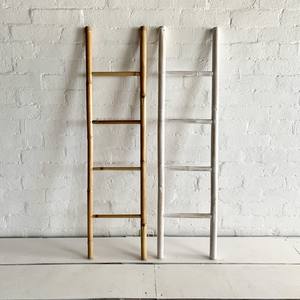 Decorative Solid Bamboo <b>Ladders</b> Wall Leaning Natural 4 Step <b>Ladder</b> for Hanging Blankets and <b>Towels</b> Competitive Price - Product Image 5