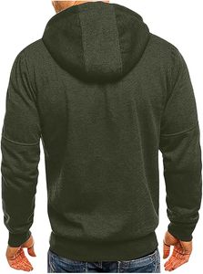 Full zip US alta calidad personalizado polar para hombre Zip Up Heavyweight Hoodie Streetwear Full Zip Up Hoodie - Product Image 5