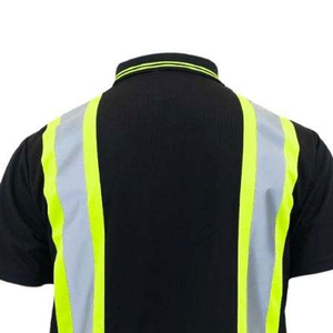 Camisetas Polo de Alta Visibilidad con Logotipo Personalizado, Secado Rápido, Tela de Poliéster, Ropa de Trabajo con Cierre de Botones, Mangas Cortas, Ropa de Seguridad Reflectante - Product Image 5