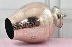 Cremation Urn Silver Color Metal <b>Ashes</b> <b>Keepsake</b> Human <b>Ash</b> Container Memorial Storage Funeral Home Display Remembrance Secure Use - Product Image 4