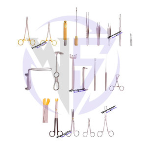 Kit Profesional de 20 Piezas de Instrumentos Quirúrgicos SOLZ de Acero Inoxidable para Lifting Facial y de Frente, Alta Calidad para Clínicas y Hospitales - Product Image 1