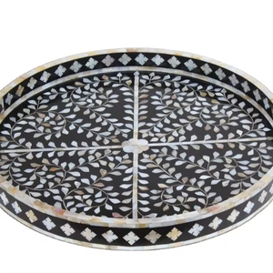 Bandejas de servir modernas para hostelería Utensilios de cocina de nácar natural con tamaño y forma personalizables para uso multiusos - Product Image 1