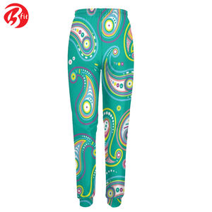 Pantalones de chándal estampados de último estilo de cintura alta para mujer, pantalones y pantalones de entrenamiento con diseño de logotipo propio - Product Image 2