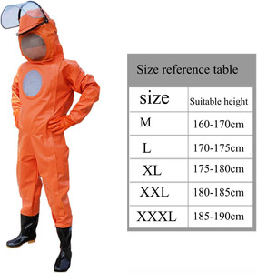 Práctica Chaqueta de traje de apicultura profesional con uniforme de sombrero para apicultores - Product Image 4