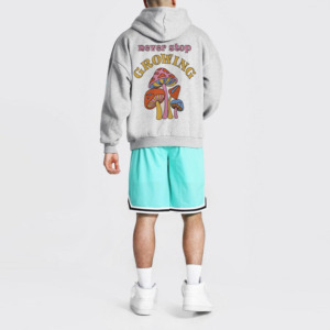 2025 les plus vendus hommes décontracté à manches courtes pull à capuche ensemble noir fermeture éclair respirant grande taille pour le printemps été - Product Image 3