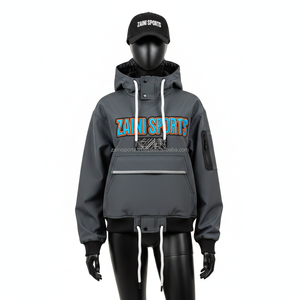 Chaqueta Softshell para Mujer, Resistente al Viento y al Agua, Tejido Elástico, Múltiples Paneles, Logotipo Personalizado Bordado - Product Image 1