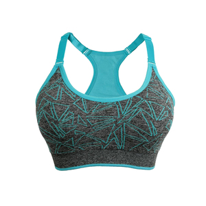 Sujetador deportivo de yoga sin costuras multicolor transpirable a la moda diseño personalizado y ropa de gimnasio de color XL para fitness y Deportes - Product Image 1