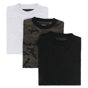 เสื้อยืดคอตตอนเจอร์ซีย์ 100% ขายส่ง ออกแบบโลโก้ได้ตามต้องการ ทรงหลวม ไหล่ตก แขนสั้น คอกลม พิมพ์ลายได้ - Product Image 1