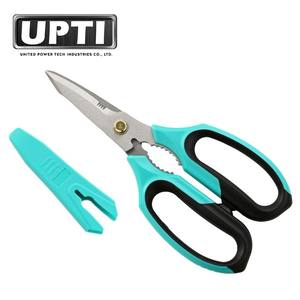 Tijeras Multiusos de Electricista de Alta Calidad Hechas en Taiwán, Herramienta Profesional para Bricolaje, Tijeras de Servicio Pesado de 8 Pulgadas con Dientes de Sierra, Alto Contenido de Carbono - Product Image 1