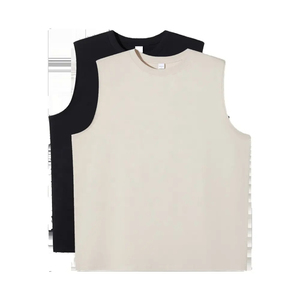 100%Cotton <b>Ribbed</b> Gym Tank Tops Custom Singlets <b>men's</b> Sports tank tops USA Size Stretchable <b>Men's</b> Tanktops Custom Logo - Product Image 2