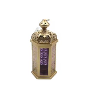 Handmade Golden Decor Hanging <b>Candle</b> <b>Lanterns</b> for Home Ramadan Decor Lighting Products by Awesome Products Hot Seller - Product Image 3