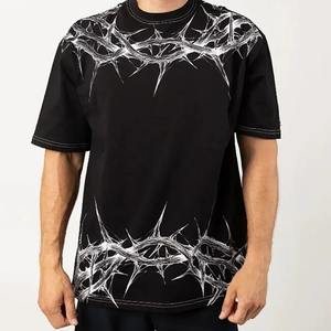 High Quality <b>Men's</b> Vintage Acid Wash <b>Satin</b> T-<b>Shirt</b> Short Sleeve Anti-Wrinkle Wholesale From Pakistan - Product Image 2