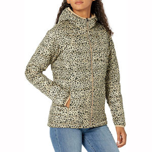 Chaqueta acolchada hecha a medida para mujer superventas, nuevo diseño, ajuste Regular, transpirable, impermeable, con cremallera, abrigo de invierno con capucha, algodón - Product Image 1