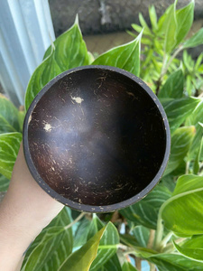 Venta al por mayor caliente creativa natural hecha a mano de cáscara de coco copa de vino de Loto Azul VIETNAM - Product Image 3