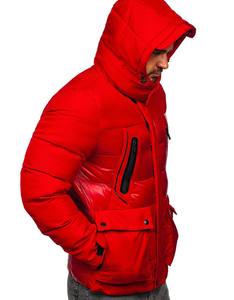 Chaqueta acolchada de invierno informal ajustada para hombre, con capucha y cierre de cremallera, abrigo cálido sólido, venta al por mayor de fábrica, estilo cómodo - Product Image 5