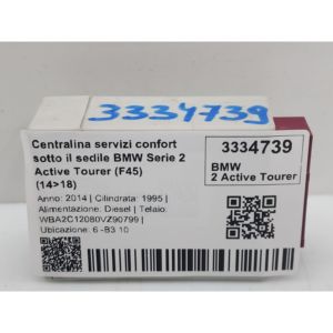 SERVICES CENTRAUX CONFORT SOUS LE SIÈGE BMW Série 2 Active Tourer (F45) 7396812 (14>18) - Product Image 5