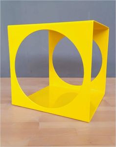 Cube specially handcrafted steel coffee <b>table</b> for kitchen office home restaurant living room garden decoration made in india - Product Image 5