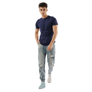 OEM 100% Cotton Men's Slim Fit & Oversized T-Shirts Bulk Custom Logo Sale 260 Grams Knitted <b>Fabric</b> Plain Blank Design - Product Image 4