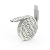 Câble USB C vers USB C magnétique anti-emmêlement de type plat, chargeur rapide, câble magnétique, électronique d'usine, NOUVEAU PD 100W