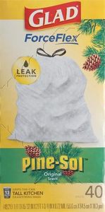 Bolsas de Basura Glad ForceFlex Altas para Cocina, con Cierre de Cordón, 13 Galones, Aroma Pine-Sol Original, 40 Unidades (Paquete de 2) - Product Image 5