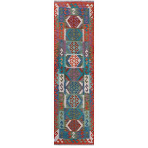 Maimana Afghanistan Kilim <b>Runner</b> <b>Rug</b> 278 X 77 cm - Product Image 1