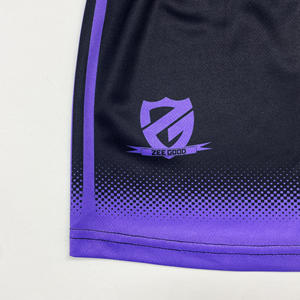 กางเกงขาสั้นบอร์ดสำหรับผู้ชายกางเกงว่ายน้ำชายหาดทำจากผ้าฝ้าย100% มีซิปสีทึบออกแบบได้ตามที่ต้องการพิมพ์โลโก้ - Product Image 4