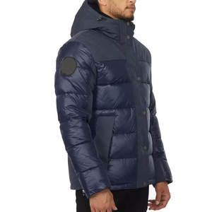 Acheter un nouveau design à la mode fermeture éclair personnalisée hommes veste bouffante avec col montant avant Logo 100% matériel de qualité 2026 - Product Image 2