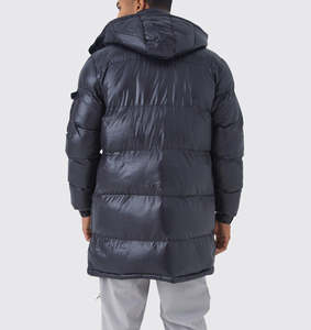 Chaqueta Casual para Hombre, Tejida, con Cuello Alto, Cierre de Cremallera, Acolchada, Impermeable, Cortavientos, con Capucha y Logotipo Frontal, Proveedor - Product Image 2