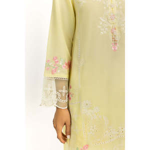 Traje Casual de Chifón Bordado para Mujer, 3 Piezas, para Verano, 100% Poliéster Transpirable, IPSTD-44737 - Product Image 4