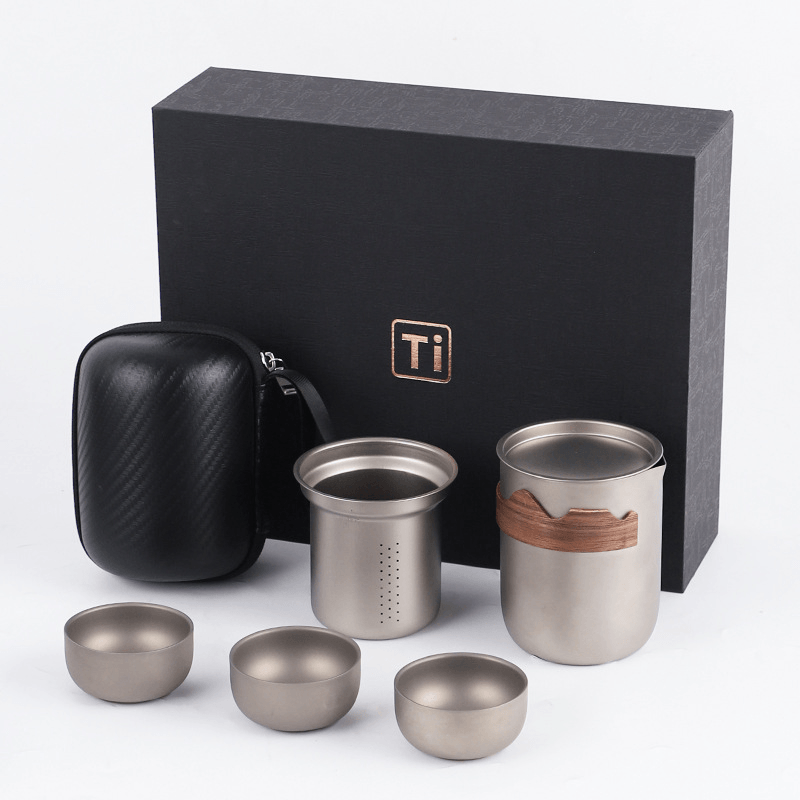 Théière 350 ml avec 3 tasses en forme de bol (coffret cadeau)