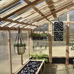 Ventiladores sin escobillas de CC de alta calidad, Kit de panel solar resistente a <span class=keywords><strong>la</strong></span> intemperie para ventilador de escape de ventilación de cobertizo - Product Image 1