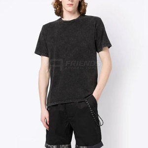 Camiseta con Efecto Desgastado, 100% Algodón, Ligera, Diseño Moderno Urbano, Textura Deslavada, Perfecta para Uso Casual, Atuendos Modernos, Uso Diario - Product Image 2