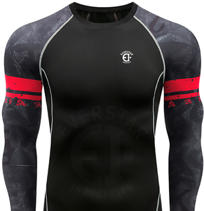 Camiseta de surf personalizada para hombre Rush Guard, ropa deportiva para gimnasio y MMA de fabricación pakistaní - Product Image 6