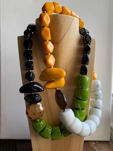 Collar de Cuentas de Resina Hechas a Mano The Craft Exim, Joyería de Moda Premium para Mujer, Elegante para Fiestas, Regalo para las Cuatro Estaciones, Calidad de Exportación - Product Image 2