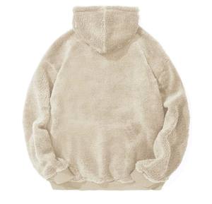 Sweats à capuche d'hiver en polaire pour hommes 100% coton respirant Basics couleur unie Logo personnalisé grande taille pour hommes et femmes sweats à capuche - Product Image 5