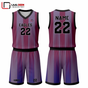 Tenue de sport respirante haute performance, uniforme de basket-ball, impression par sublimation, uniforme de basket-ball léger - Product Image 5