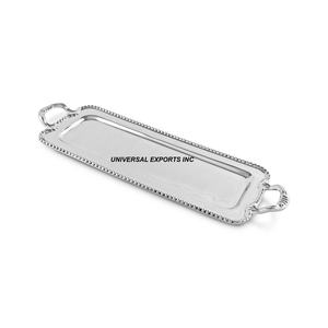 Metal Chocolate <b>Tray</b> With Handles <b>Gold</b> Finished tableware Chocolate Platter Top Selling New Metal Chocolate <b>Tray</b> - Product Image 4