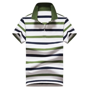 Nouveau polo américain de haute qualité en coton et bambou avec panneaux supérieurs en tissu pour hommes, grande taille - Product Image 6