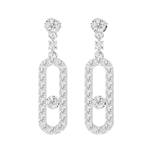 Boucles d'oreilles rondes en argent Sterling 925, bijoux fins en pierre CZ, cadeau de haute qualité pour femmes - Product Image 2