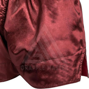 Shorts personnalisés en gros, logo personnalisé, shorts de boxe thaïlandaise pour adultes de haute qualité en nylon/satin/polyester pour entraînement MMA et kickboxing - Product Image 6